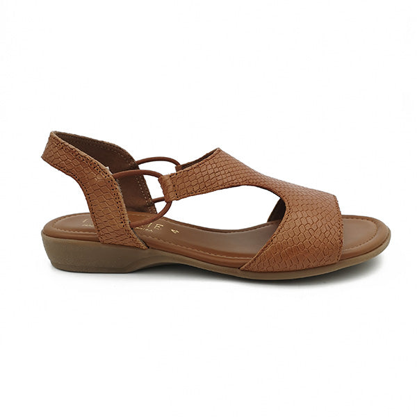 Leather Low Heel open Toe Sandal - 1185