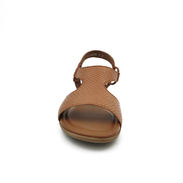 Leather Low Heel open Toe Sandal - 1185