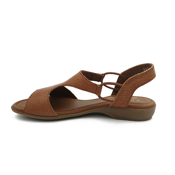 Leather Low Heel open Toe Sandal - 1185