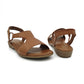 Leather Low Heel open Toe Sandal - 1185