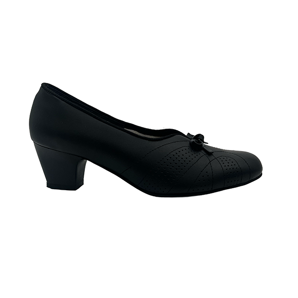 Leather Slip On Low Heel - 1186