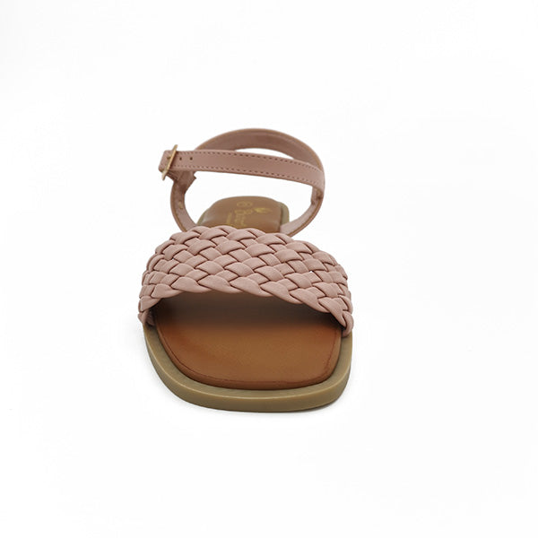 Flat Sandal With Ankle Strap - 1193