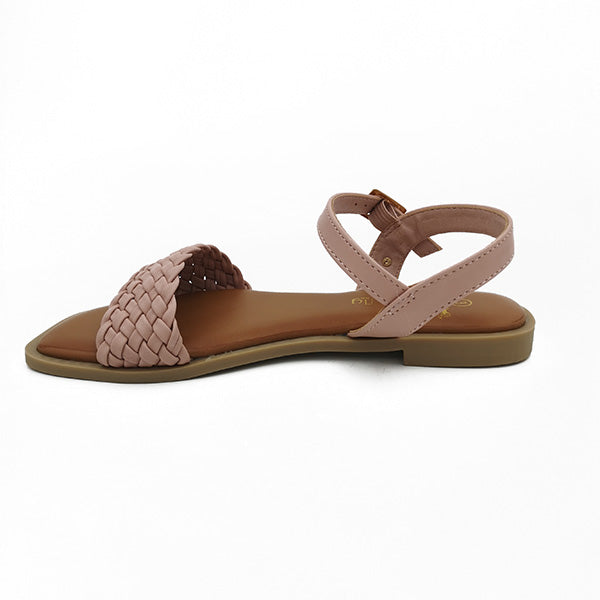 Flat Sandal With Ankle Strap - 1193
