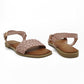 Flat Sandal With Ankle Strap - 1193