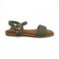 Flat Sandal With Ankle Strap - 1193