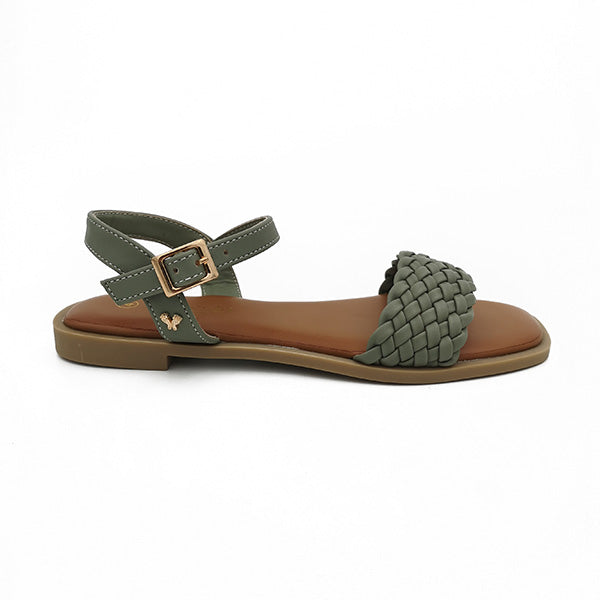 Flat Sandal With Ankle Strap - 1193