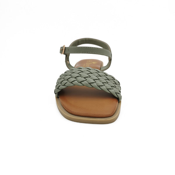 Flat Sandal With Ankle Strap - 1193