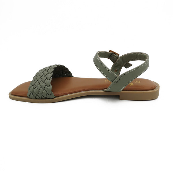 Flat Sandal With Ankle Strap - 1193