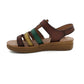 T Bar Low Wedge Sandal - 1196
