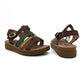 T Bar Low Wedge Sandal - 1196