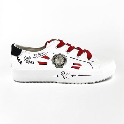 Lace Up Fashion Sneaker - 1198
