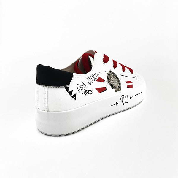 Lace Up Fashion Sneaker - 1198