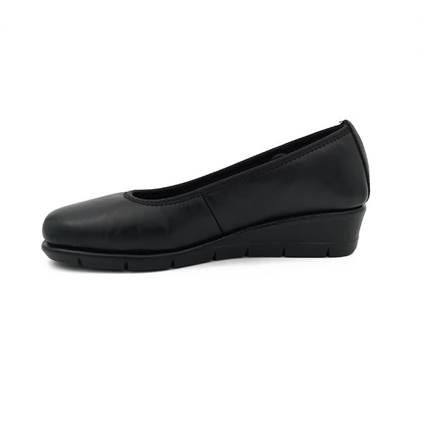 Leather Comfort Low Wedge - 1203