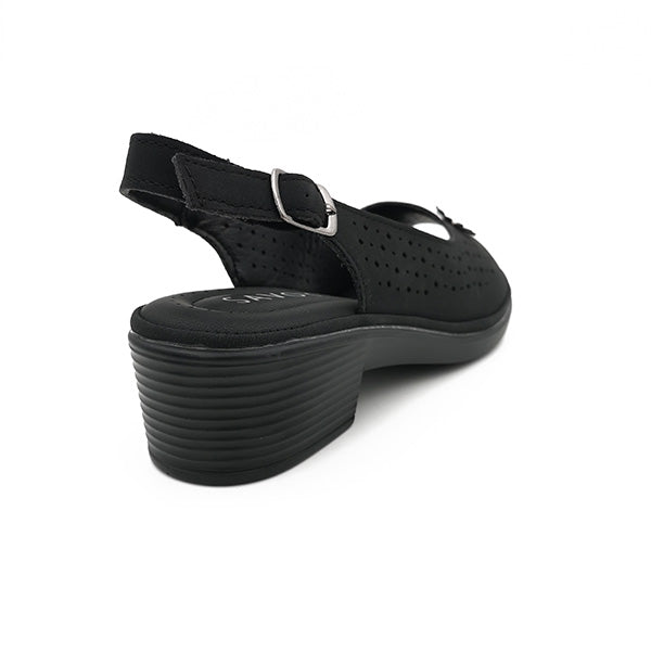 Peep Toe On Low Heel - 1216