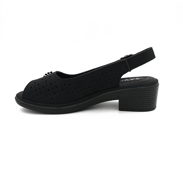 Peep Toe On Low Heel - 1216