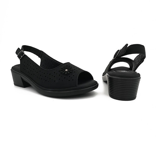 Peep Toe On Low Heel - 1216