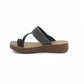 Low Wedge Sandal With Toe Piece - 1224