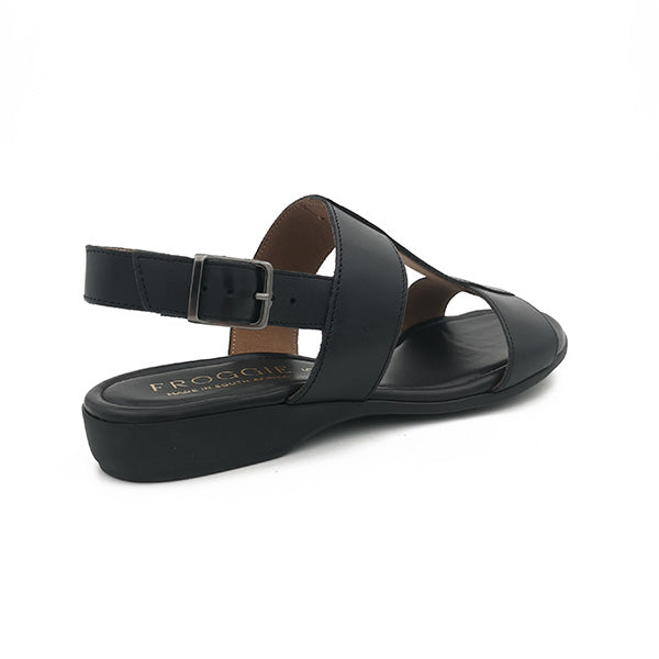 Low Wedge Leather Sandal - 1226