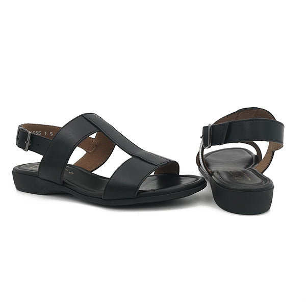 Low Wedge Leather Sandal - 1226