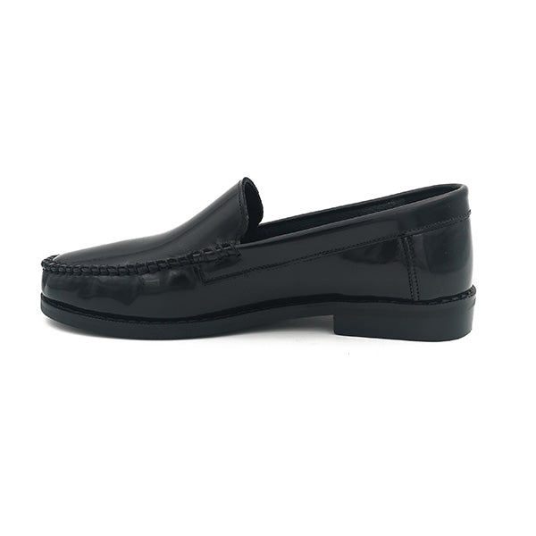 Mens Leather High Shine Slip-On - 1231