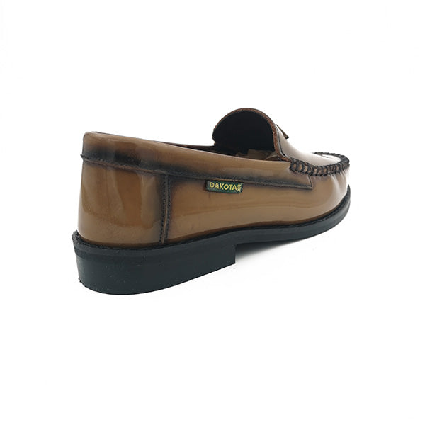 Mens Leather High Shine Slip-On - 1231