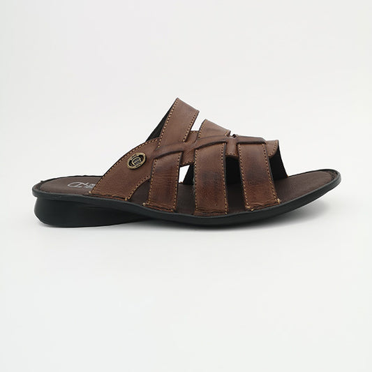 Mens Leather Slip On sandal - 1235