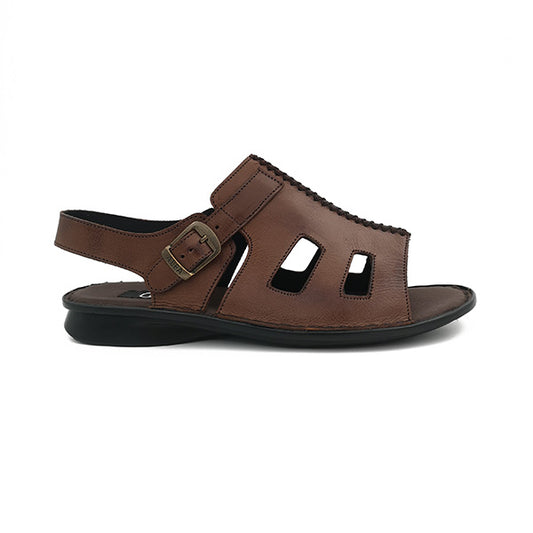 Mens Leather Sandal With Back Strap - 1236