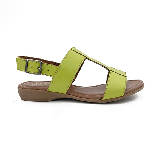 Leather Sandal With Back Strap - 1237
