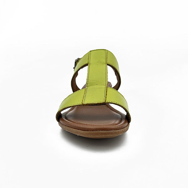 Leather Sandal With Back Strap - 1237