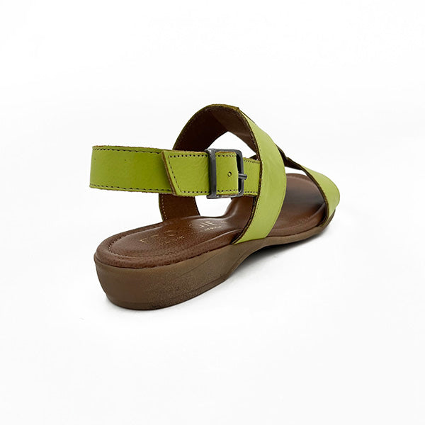 Leather Sandal With Back Strap - 1237