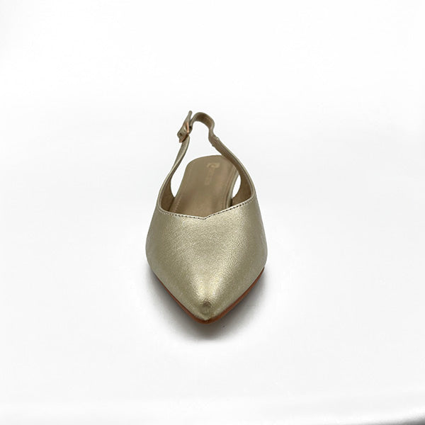 Low Heel Slingback Pointy Court - 1239