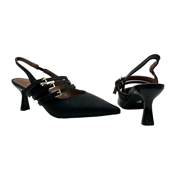 Sling Back On Medium Heel - 1246