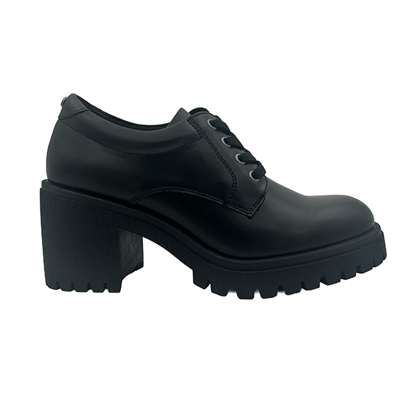 Lace Up Chunky Heel Shoe - 1251