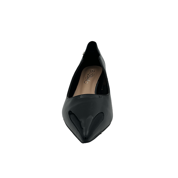 Pointy Patent Medium Heel Court - 1254