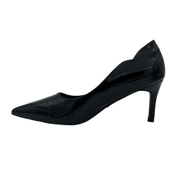 Pointy Patent Medium Heel Court - 1254