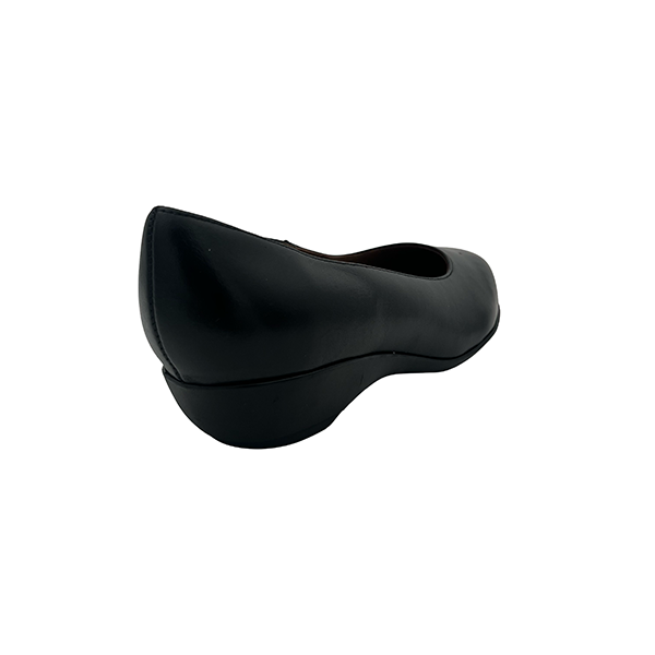 Leather Upper Low Wedge - 1264