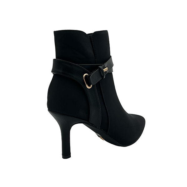Medium Heel Pointy Ankle Boot - 1275