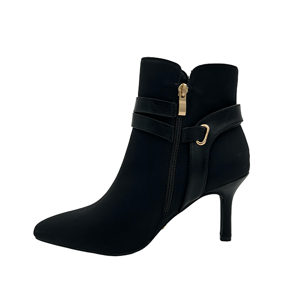 Medium Heel Pointy Ankle Boot - 1275