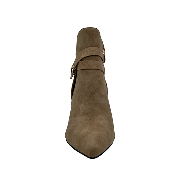 Medium Heel Pointy Ankle Boot - 1275