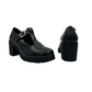 Medium High Heel Crushed Patent T bar Shoe - 1282