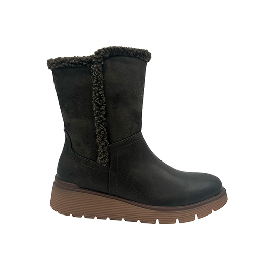 Half Boot With Fur Lining - 1288