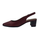 Leather Medium Heel Pointy Court - 1289