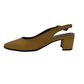 Leather Medium Heel Pointy Court - 1289