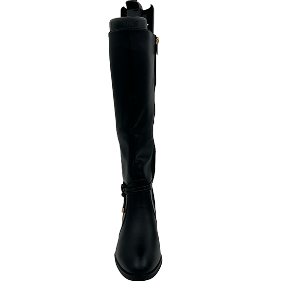 Medium Heel Long Boot Two Tone - 1294