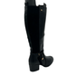 Medium Heel Long Boot Two Tone - 1294
