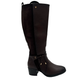 Medium Heel Long Boot Two Tone - 1294