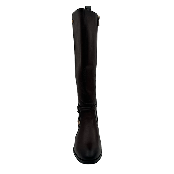 Medium Heel Long Boot Two Tone - 1294