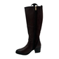Medium Heel Long Boot Two Tone - 1294