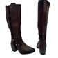 Medium Heel Long Boot Two Tone - 1294