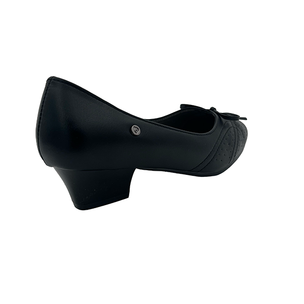 Low Heel Court With Bow - 1299